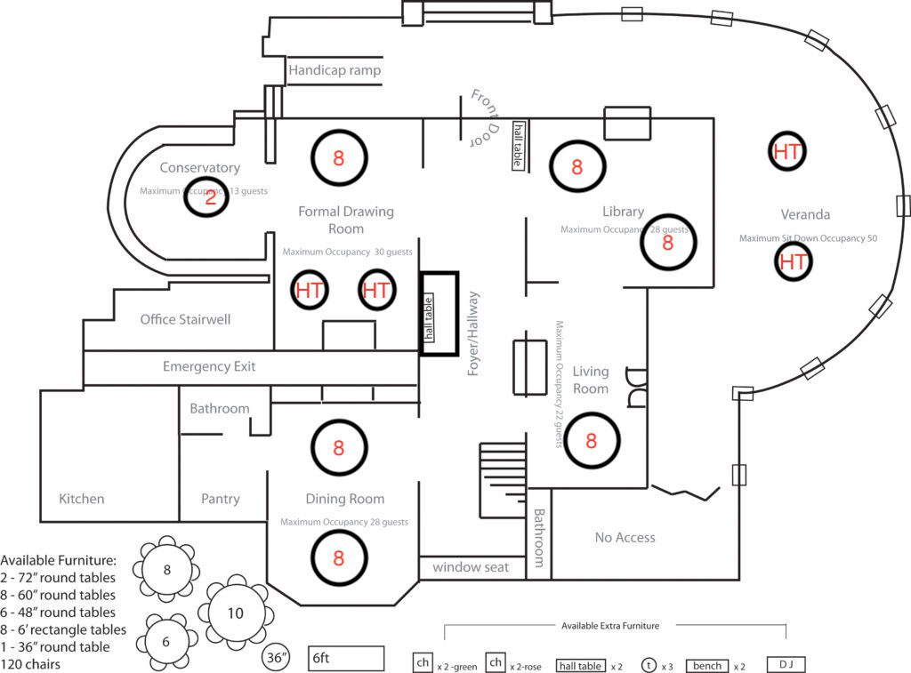 Social Distancing Floor Plan seating floor plan for reception